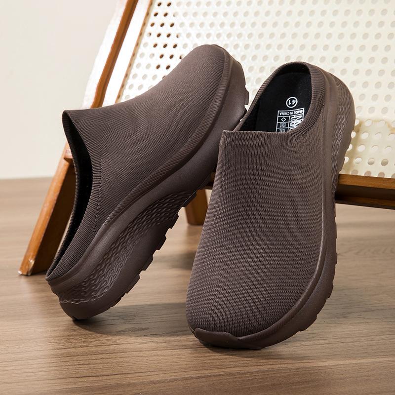 Men S Shoes Large Double-Layer Fly-Woven Breathable Casual Shoes Thickened Non-Slip Soft-Soled Bag Head Socks Dew Heel Half Slippers 46
Men S Shoes Large Double-Layer Fly-Woven Breathable Casual Shoes Thickened Non-Slip Soft-Soled Bag Head Socks Dew Heel Half Slippers 46