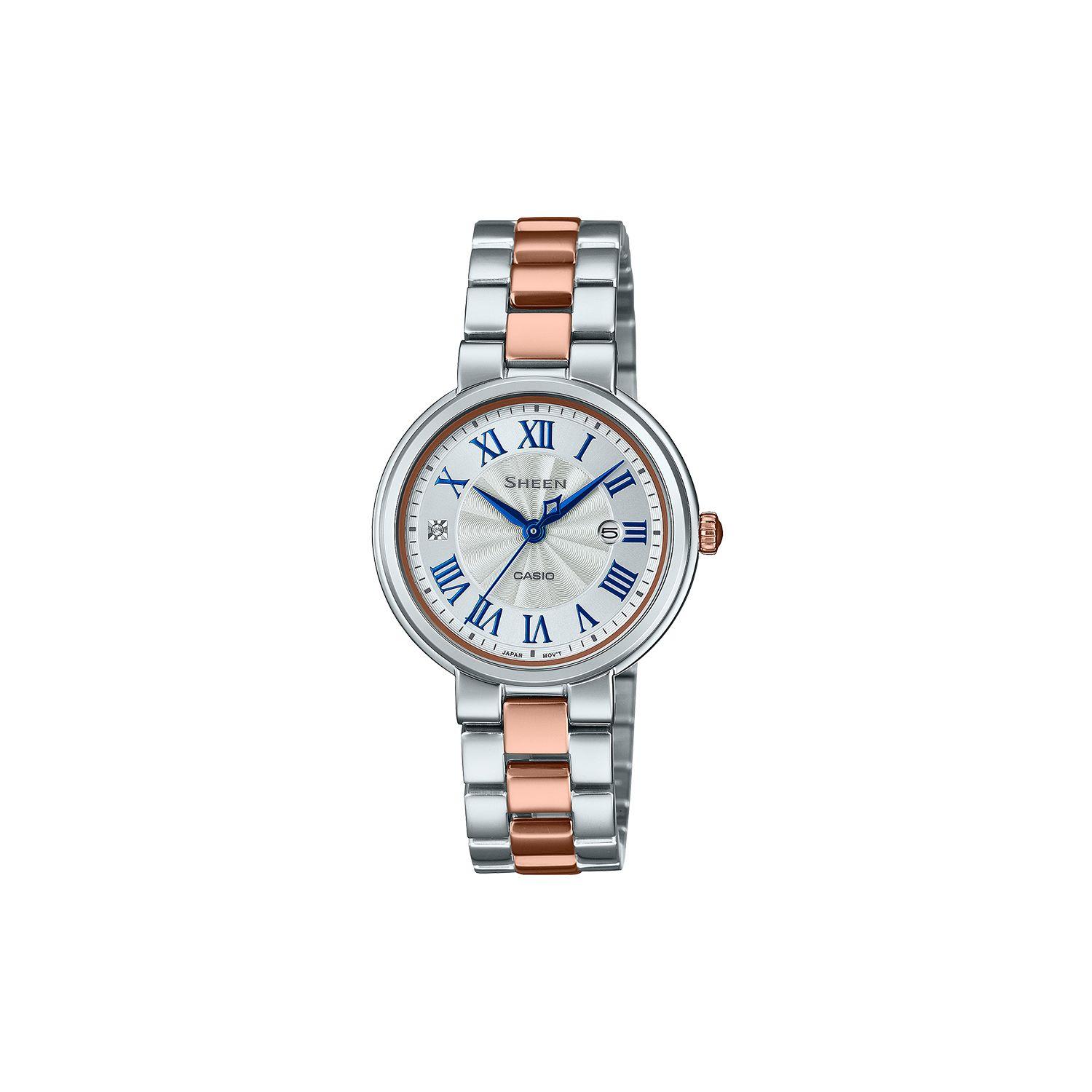 Casio Sheen 50M Waterproof Quartz Watch Stainless Steel Band Women watches White SHE-4561SPG-7AUPF Gift Box Set
Casio Sheen 50M Waterproof Quartz Watch Stainless Steel Band Women watches White SHE-4561SPG-7AUPF Gift Box Set
