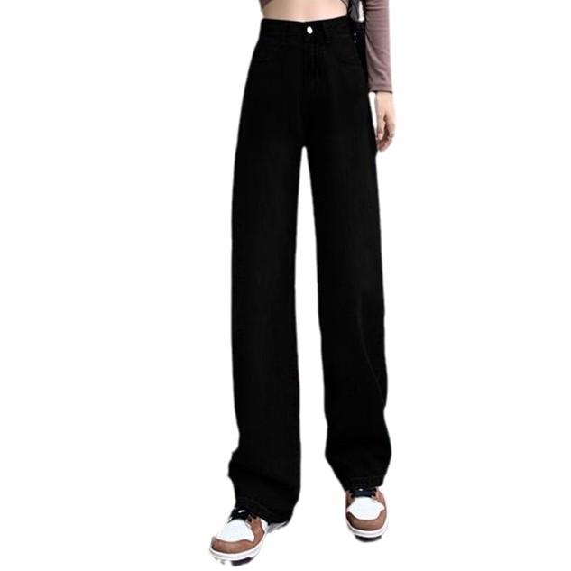 Black Straight Jeans for Women with Autumn and Winter Plus Velvet High Waist Pear Shape, Thick Legs, Wide Hips, Slim and Narrow Version Wide-leg Pants XXL
Black Straight Jeans for Women with Autumn and Winter Plus Velvet High Waist Pear Shape, Thick Legs, Wide Hips, Slim and Narrow Version Wide-leg Pants XXL