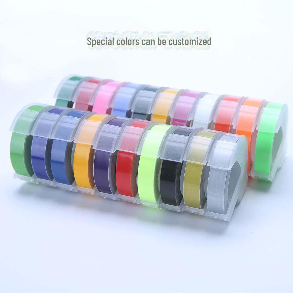 Ручная этикетировочная машина Delta для корейской пишущей машинки Motex: Лента для тиснения 3D вогнутая и выпуклая 9 мм*3 м
Ручная этикетировочная машина Delta для корейской пишущей машинки Motex: Лента для тиснения 3D вогнутая и выпуклая 9 мм*3 м