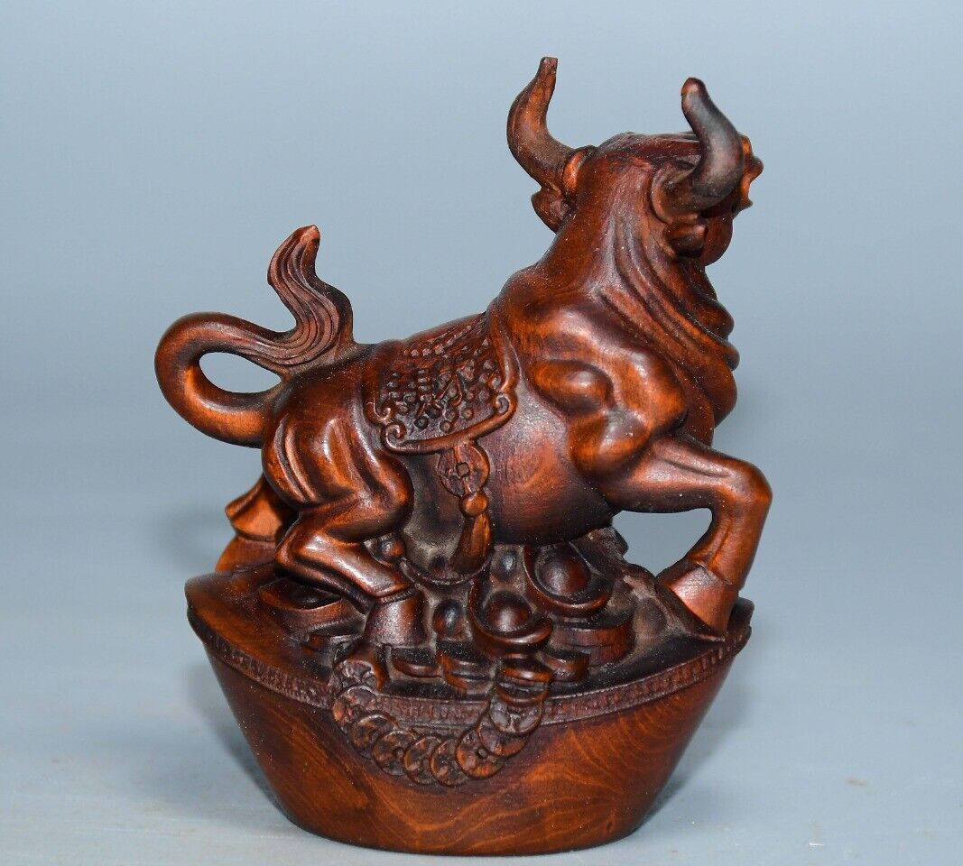 Китай Натуральное Дерево Самшита Резная Статуэтка Быка Изысканные Фигурки Украшение Искусство CHINA
Китай Натуральное Дерево Самшита Резная Статуэтка Быка Изысканные Фигурки Украшение Искусство CHINA