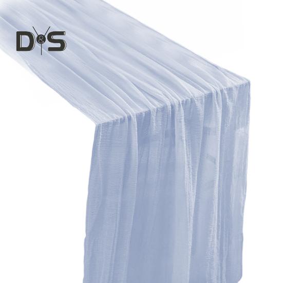 Скатертина з марлі 80x300 см у стилі бохо, сільська суцільна кольорова скатертина для весілля, вечірки, весільного душу, прикраси 1pc синій
Скатертина з марлі 80x300 см у стилі бохо, сільська суцільна кольорова скатертина для весілля, вечірки, весільного душу, прикраси 1pc синій