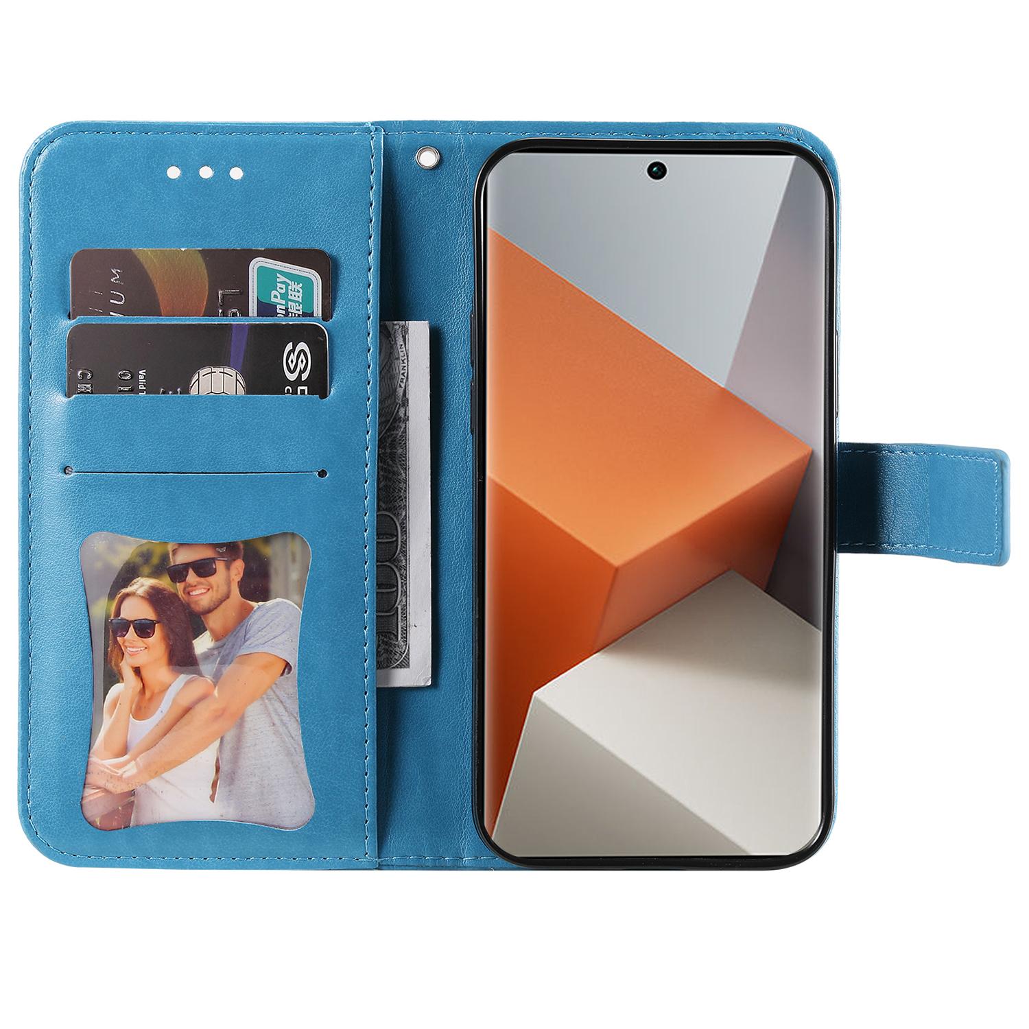 For Xiaomi Redmi Note 13 Pro+ 5G Case Floral Pattern PU Leather Wallet Stand Phone Cover Blue
For Xiaomi Redmi Note 13 Pro+ 5G Case Floral Pattern PU Leather Wallet Stand Phone Cover Blue