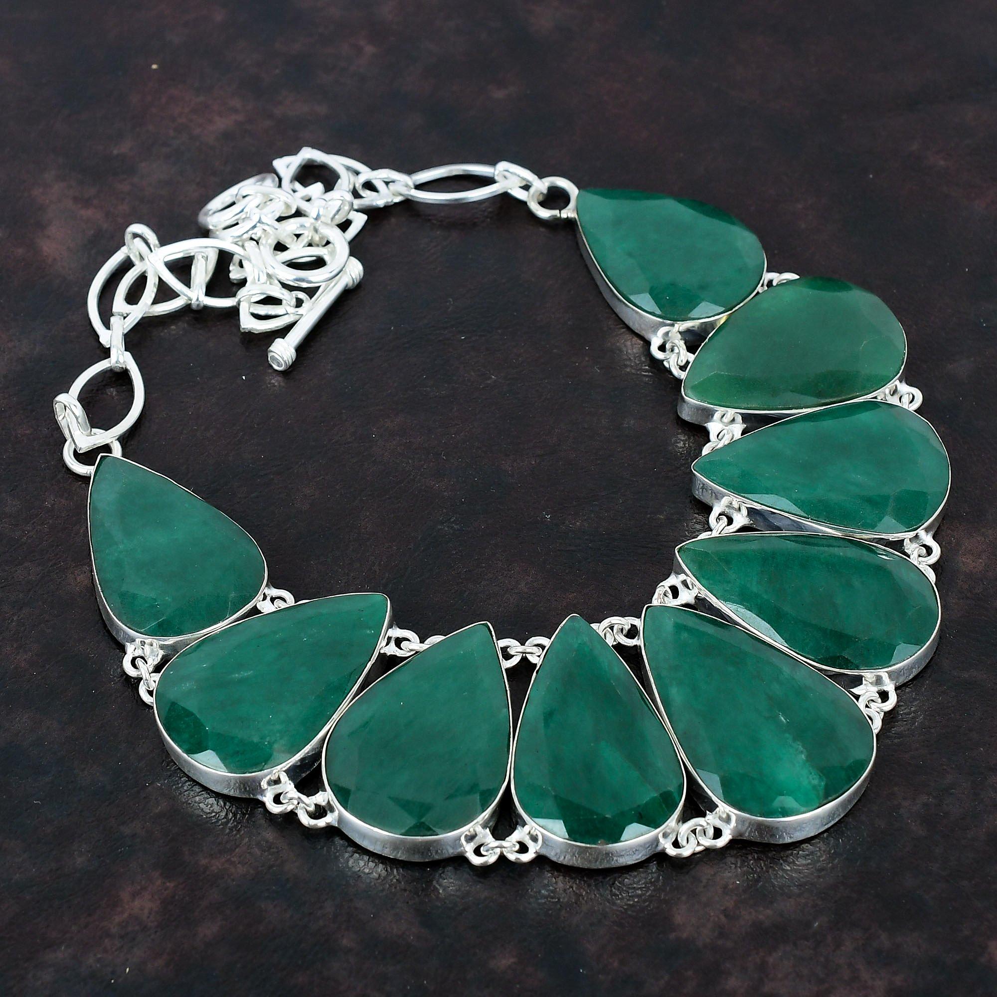 Ожерелье с граненым замбийским изумрудом, ожерелье из стерлингового серебра 925 пробы, регулируемое ожерелье-цепочка, ювелирные изделия из натуральных драгоценных камней, ожерелье ручной работы для подарков Adjustable
Ожерелье с граненым замбийским изумрудом, ожерелье из стерлингового серебра 925 пробы, регулируемое ожерелье-цепочка, ювелирные изделия из натуральных драгоценных камней, ожерелье ручной работы для подарков Adjustable