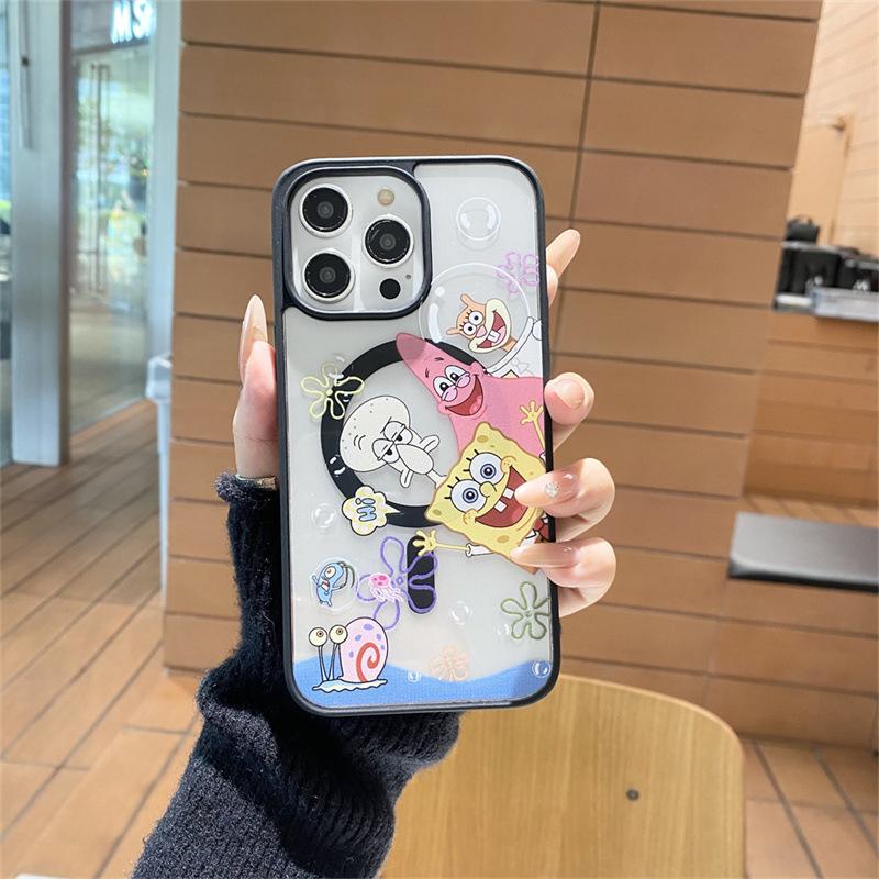 Cartoon SpongeBob SquarePants is suitable for iphone16pro mobile phone case, Apple 15pro magnetic suction 14pro anti-drop 13pro. 12pro max【 6.7inch 】
Cartoon SpongeBob SquarePants is suitable for iphone16pro mobile phone case, Apple 15pro magnetic suction 14pro anti-drop 13pro. 12pro max【 6.7inch 】