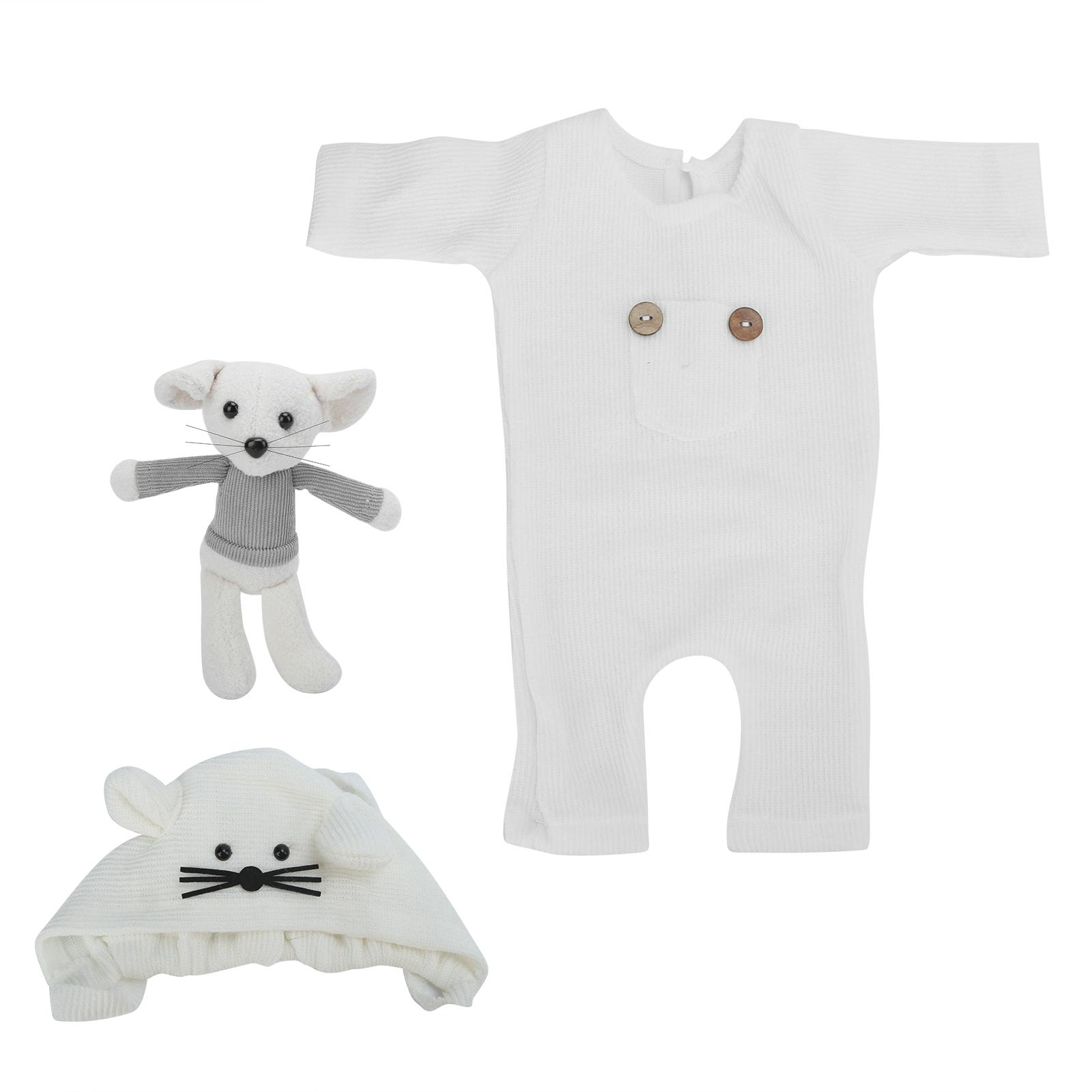 Baby Photography Outfit Soft SkinFriendly Knitted Rompers Cute Hat Mouse Doll Photo Prop Set(White Hat Doll Rompers)
Baby Photography Outfit Soft SkinFriendly Knitted Rompers Cute Hat Mouse Doll Photo Prop Set(White Hat Doll Rompers)