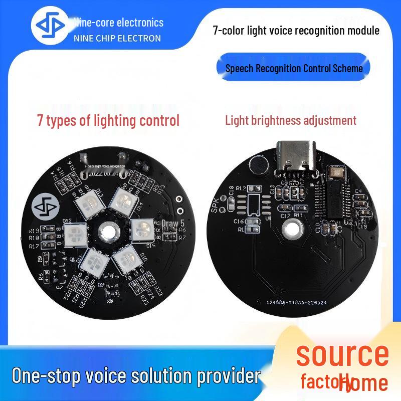 Nine-Core NRK3301 Voice-Activated Module with Seven-Color Light Control. Bee Butler Recognition Module
Nine-Core NRK3301 Voice-Activated Module with Seven-Color Light Control. Bee Butler Recognition Module