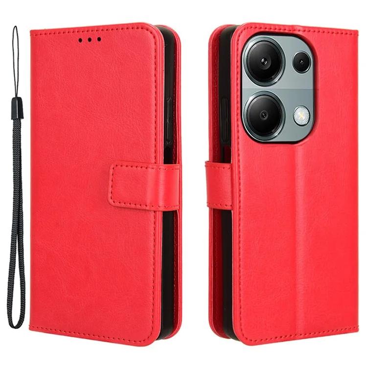 For Xiaomi Redmi Note 13 Pro 4G / Poco M6 Pro 4G Case Stand Wrist Strap Phone Cover Crazy Horse Texture
For Xiaomi Redmi Note 13 Pro 4G / Poco M6 Pro 4G Case Stand Wrist Strap Phone Cover Crazy Horse Texture