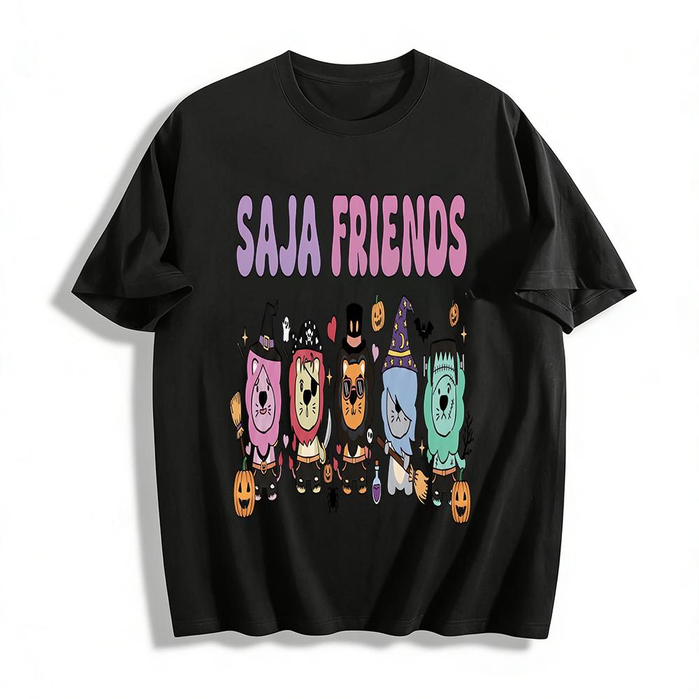 Halloween SAJA FRIENDS Cartoon Print Top Kids Boys Girls Fun Holiday Casual T-Shirt Pure cotton T-shirt XXS
Halloween SAJA FRIENDS Cartoon Print Top Kids Boys Girls Fun Holiday Casual T-Shirt Pure cotton T-shirt XXS