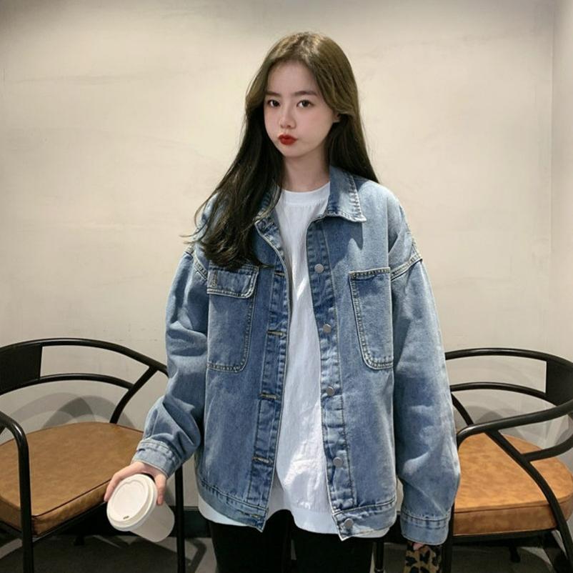 Spring and Autumn Bf Style Tooling Denim Tide Ins Denim Jacket Women Loose Autumn and Winter All-match L синій
Spring and Autumn Bf Style Tooling Denim Tide Ins Denim Jacket Women Loose Autumn and Winter All-match L синій