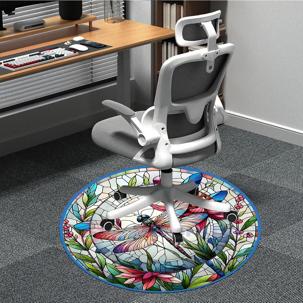 1pc Stained Glass Dragonfly Chair Carpet for Office, Soft Comfortable Mat For Office, Living Room, Bedroom, Machine Washable Carpet yy251112159 80cm by 80cm
1pc Stained Glass Dragonfly Chair Carpet for Office, Soft Comfortable Mat For Office, Living Room, Bedroom, Machine Washable Carpet yy251112159 80cm by 80cm