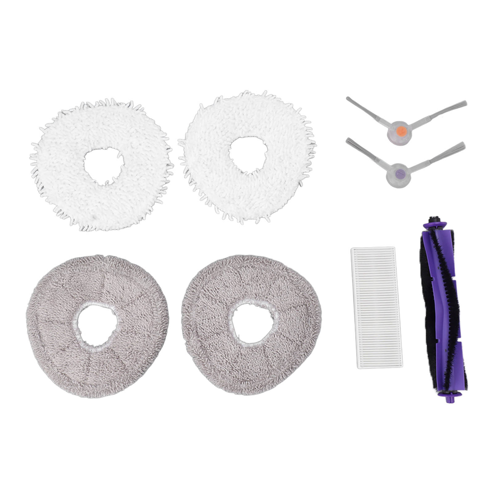 Accessories Kit For J3 Vacuum Cleaner Parts 1 Roller Brush 2 Side Brush 1 Filter 2 White Rag 2 Grey
Accessories Kit For J3 Vacuum Cleaner Parts 1 Roller Brush 2 Side Brush 1 Filter 2 White Rag 2 Grey