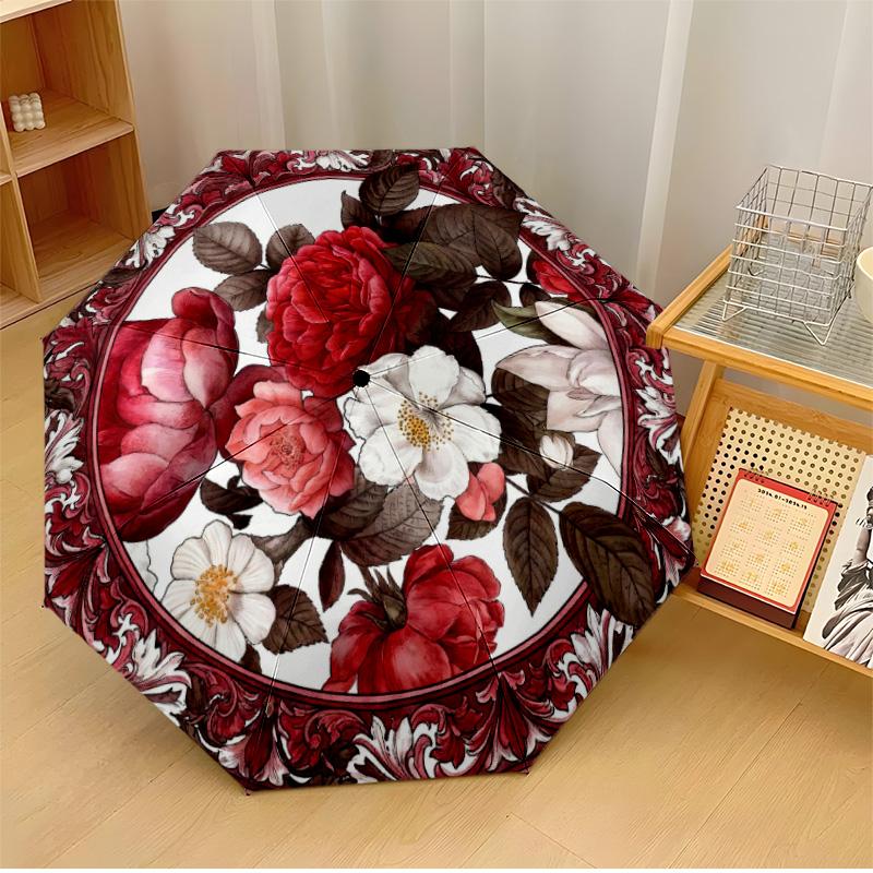 Elegant Floral Circle (2) Theme Automatic Umbrella Compact 8-Rib Design Sturdy Construction Durable Umbrella Stylish Accessory
Elegant Floral Circle (2) Theme Automatic Umbrella Compact 8-Rib Design Sturdy Construction Durable Umbrella Stylish Accessory