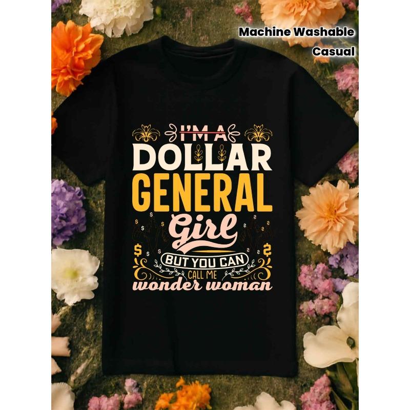 Women S Funny Dollar General Slogan T-Shirt All-Season Comfort Fit for Casual Attire & Christmas Gifts (Black with White & Golden Letter 4XL
Women S Funny Dollar General Slogan T-Shirt All-Season Comfort Fit for Casual Attire & Christmas Gifts (Black with White & Golden Letter 4XL