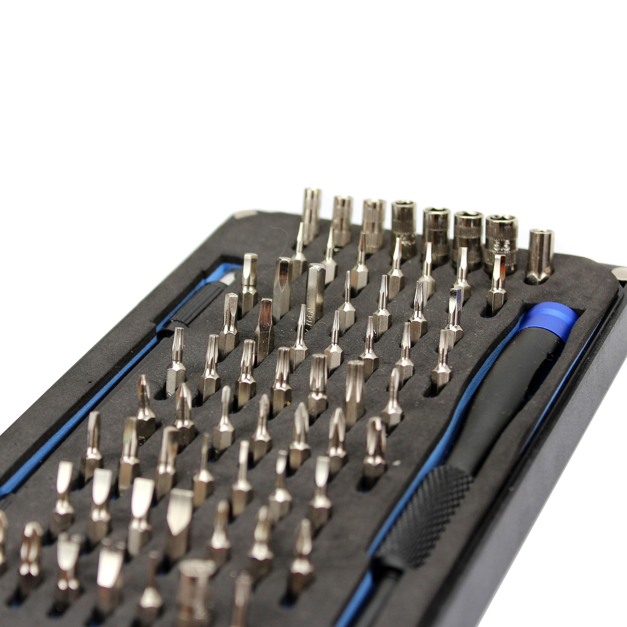 66-in-1 64 Bits Precision Screwdriver Repairing Disassembly Tool Set for iPhone Samsung Etc. Type A
66-in-1 64 Bits Precision Screwdriver Repairing Disassembly Tool Set for iPhone Samsung Etc. Type A
