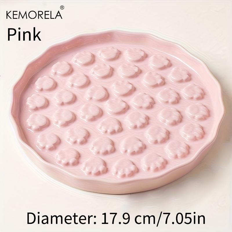 KEMORELA Ceramic Slow Feed Cat Bowl - Paw Design Pet Food Dish, Anti-Gulping Licking Plate for Cats & Small Dogs
KEMORELA Ceramic Slow Feed Cat Bowl - Paw Design Pet Food Dish, Anti-Gulping Licking Plate for Cats & Small Dogs