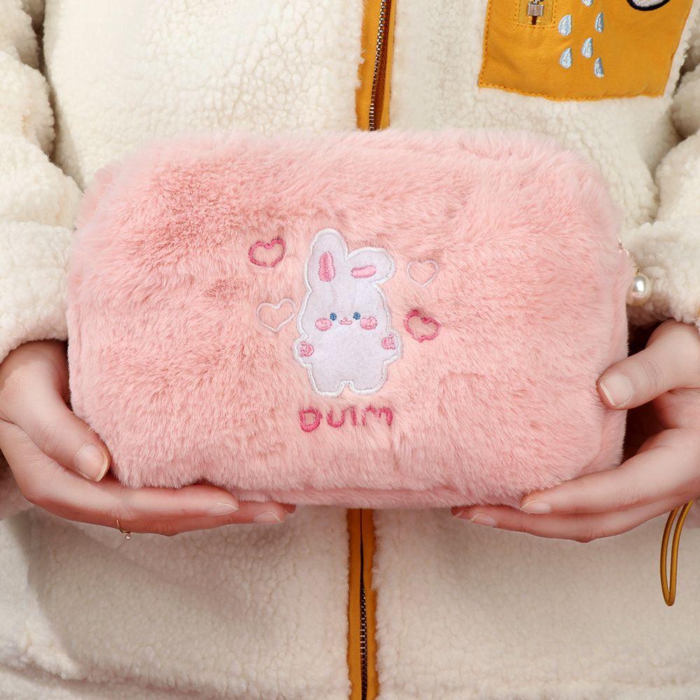 Girl Makeup Storage Organizer Pouch Cartoon Bear Embroidery Pencil Cases Plush Cosmetic Bag
Girl Makeup Storage Organizer Pouch Cartoon Bear Embroidery Pencil Cases Plush Cosmetic Bag