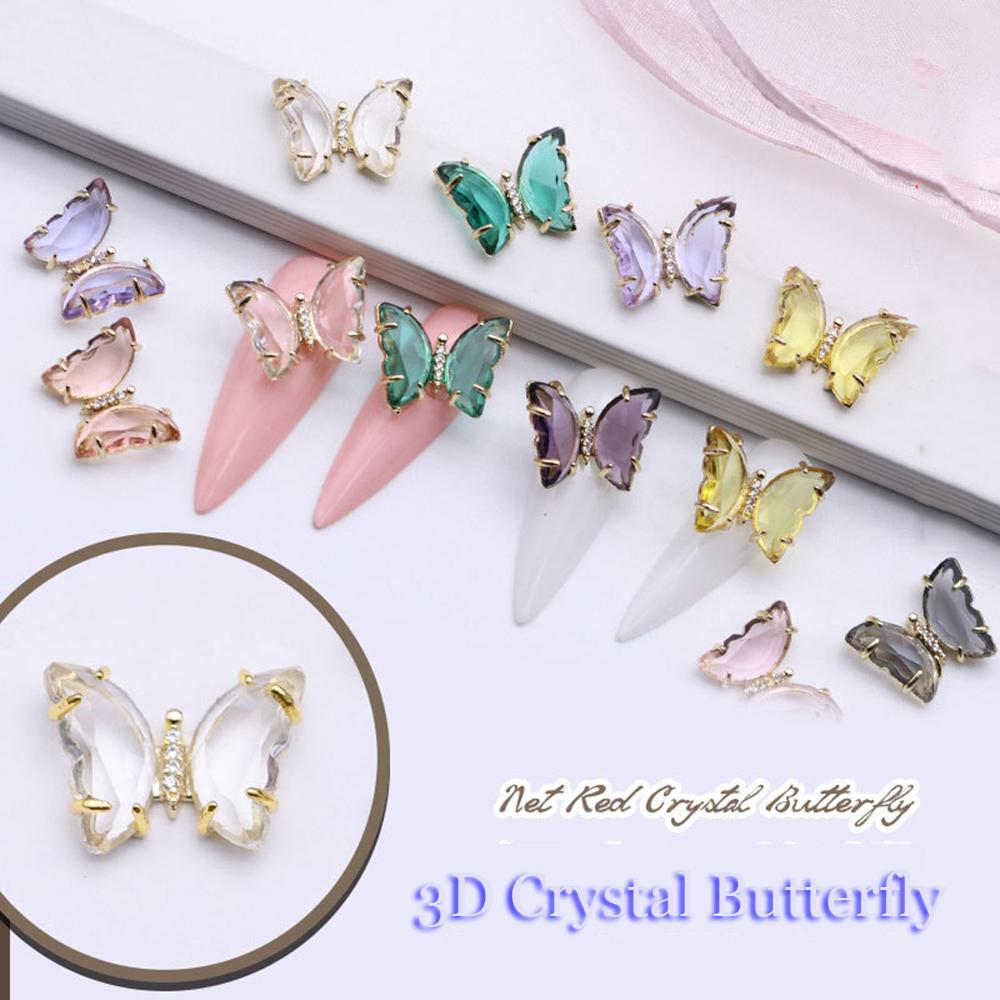 Crystal Butterfly Sparkling 3D Nail Art Decorations Ocean Pendants Crystal Crafts Nail Rhinestones
Crystal Butterfly Sparkling 3D Nail Art Decorations Ocean Pendants Crystal Crafts Nail Rhinestones