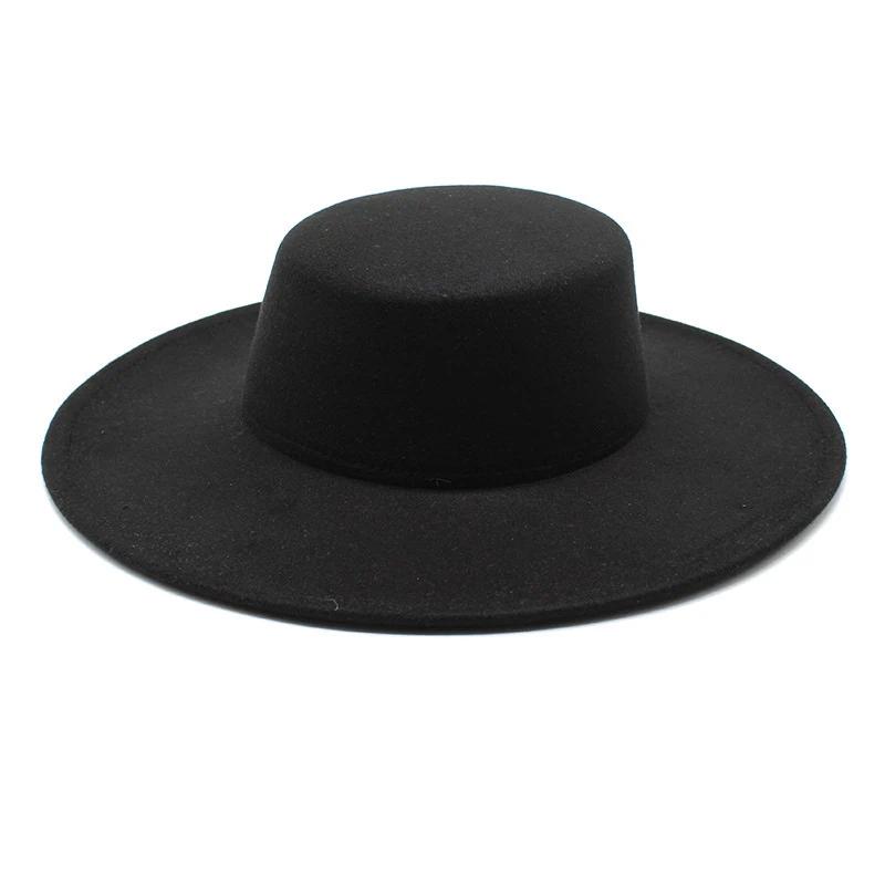 2025 Flatcap New French Elegant Flat-top Cap Dame Hat Retro Wide Brim Felt Hat Women 56-58cm чорний
2025 Flatcap New French Elegant Flat-top Cap Dame Hat Retro Wide Brim Felt Hat Women 56-58cm чорний