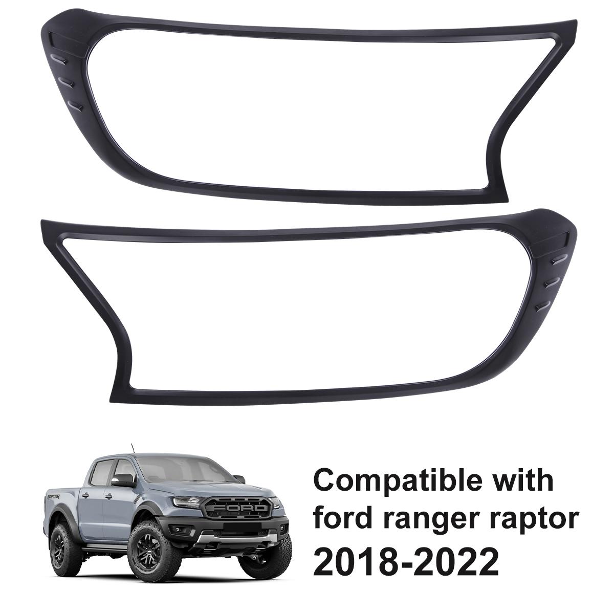 For Ford Ranger Raptor 2Pcs Car Matte Black Headlights Surrounds Cover Trim 2018 2019 2020 2025 2025 Front Lamp Frame Protective
For Ford Ranger Raptor 2Pcs Car Matte Black Headlights Surrounds Cover Trim 2018 2019 2020 2025 2025 Front Lamp Frame Protective