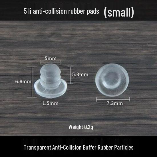 Мебельные мягкие прозрачные ПВХ подушечки с шумоизоляционными резиновыми частицами (5 мм/6 мм)