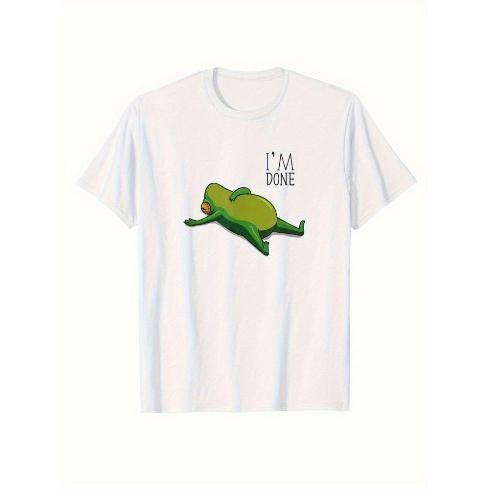 I Am A Frog Print T-shirt, Women s Round Neck Short Sleeve Casual T-shirt, Street Style Top.Summer Streetwear Graphic T Shirts XL
I Am A Frog Print T-shirt, Women s Round Neck Short Sleeve Casual T-shirt, Street Style Top.Summer Streetwear Graphic T Shirts XL