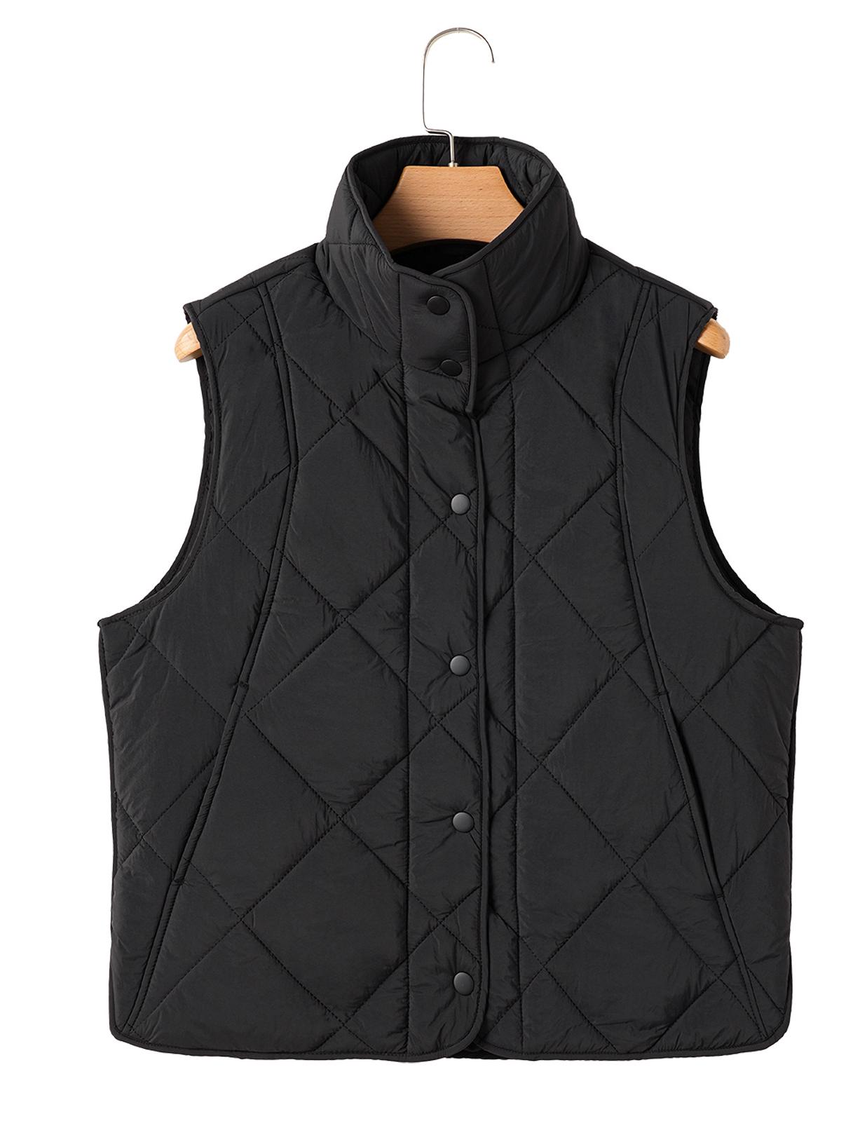 Shiying Стеганая хлопковая куртка без рукавов с воротником-стойкой для женщин - Осенне-зимняя повседневная модель на пуговицах с карманами S чёрный
Shiying Стеганая хлопковая куртка без рукавов с воротником-стойкой для женщин - Осенне-зимняя повседневная модель на пуговицах с карманами S чёрный