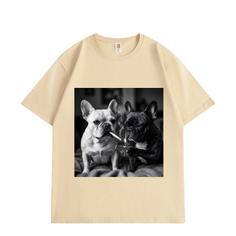 French Bulldog Smoking Funny Meme Graphic T Shirts Men Women Fashion Vintage Short Sleeve T-shirt Summer Cotton T-shirts 3XL
French Bulldog Smoking Funny Meme Graphic T Shirts Men Women Fashion Vintage Short Sleeve T-shirt Summer Cotton T-shirts 3XL