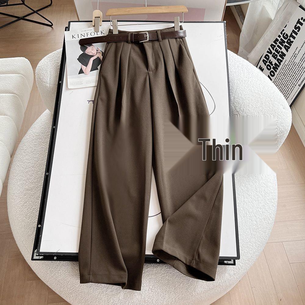 Women s High Waist Wide-Leg Black Trousers - Spring New Arrival, Versatile, Slimming, Loose-Fit, Casual, Elegant Suit Pants. S recommends up to 94 jin
Women s High Waist Wide-Leg Black Trousers - Spring New Arrival, Versatile, Slimming, Loose-Fit, Casual, Elegant Suit Pants. S recommends up to 94 jin