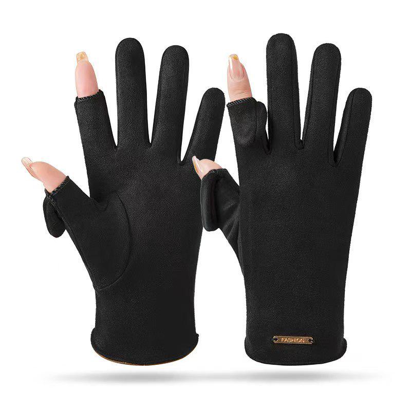 Женские флисовые замшевые перчатки без пальцев для велоспорта с сенсорным экраном One Size
Женские флисовые замшевые перчатки без пальцев для велоспорта с сенсорным экраном One Size