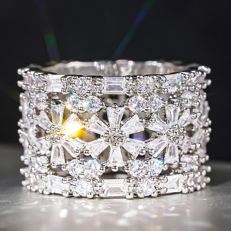 Huitan Exquisite Luxury Flower Finger Ring Women Copper Color Shiny Zirconia Accessories for Engagement Party Graceful Zircon 6
Huitan Exquisite Luxury Flower Finger Ring Women Copper Color Shiny Zirconia Accessories for Engagement Party Graceful Zircon 6