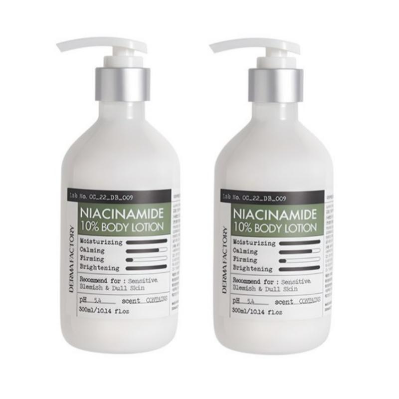Derma factory Ніацинамід 10% Лосьйон для тіла 300 мл (2 варіанти) 300ml * 2PCS
Derma factory Ніацинамід 10% Лосьйон для тіла 300 мл (2 варіанти) 300ml * 2PCS