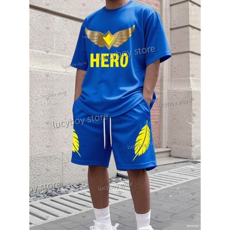 Summer Men Short Sleeve T-Shirt Shorts Set Adult Sport Jogging Plus Size Tracksuit 2 Piece Set 6XL
Summer Men Short Sleeve T-Shirt Shorts Set Adult Sport Jogging Plus Size Tracksuit 2 Piece Set 6XL