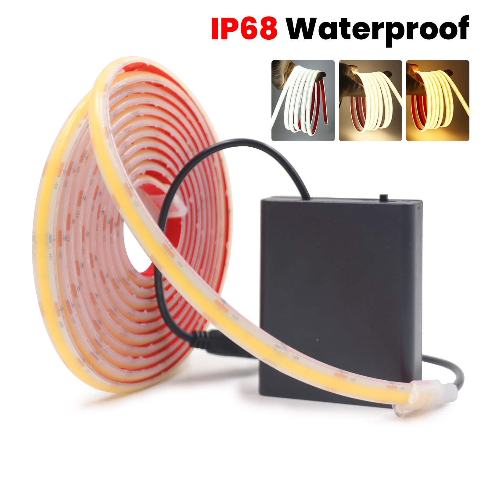4AA Battery Powered DC 5V COB Strip IP68 Waterproof 3000K 4000K 6000K Cabinet Lamp Home Decor Flexible Ribbon Rope LED Light 0.5m білий
4AA Battery Powered DC 5V COB Strip IP68 Waterproof 3000K 4000K 6000K Cabinet Lamp Home Decor Flexible Ribbon Rope LED Light 0.5m білий