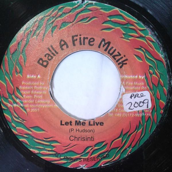7inch Record CHRISINTI ANTHONY CRUZ Let Me Live This Time NONE Ball A Fire Muz 2001 Jamaica Reggae Ska Dub Used
7inch Record CHRISINTI ANTHONY CRUZ Let Me Live This Time NONE Ball A Fire Muz 2001 Jamaica Reggae Ska Dub Used