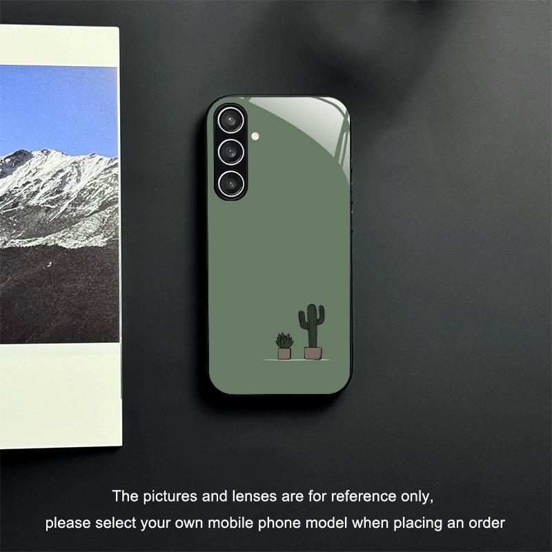 Cactus glass phone case suitable for Samsung Galaxy S26 S25 S24 S23 S22 S20 FE/Ultra/Plus5G anti drop back cover Galaxy S26 чёрный
Cactus glass phone case suitable for Samsung Galaxy S26 S25 S24 S23 S22 S20 FE/Ultra/Plus5G anti drop back cover Galaxy S26 чёрный