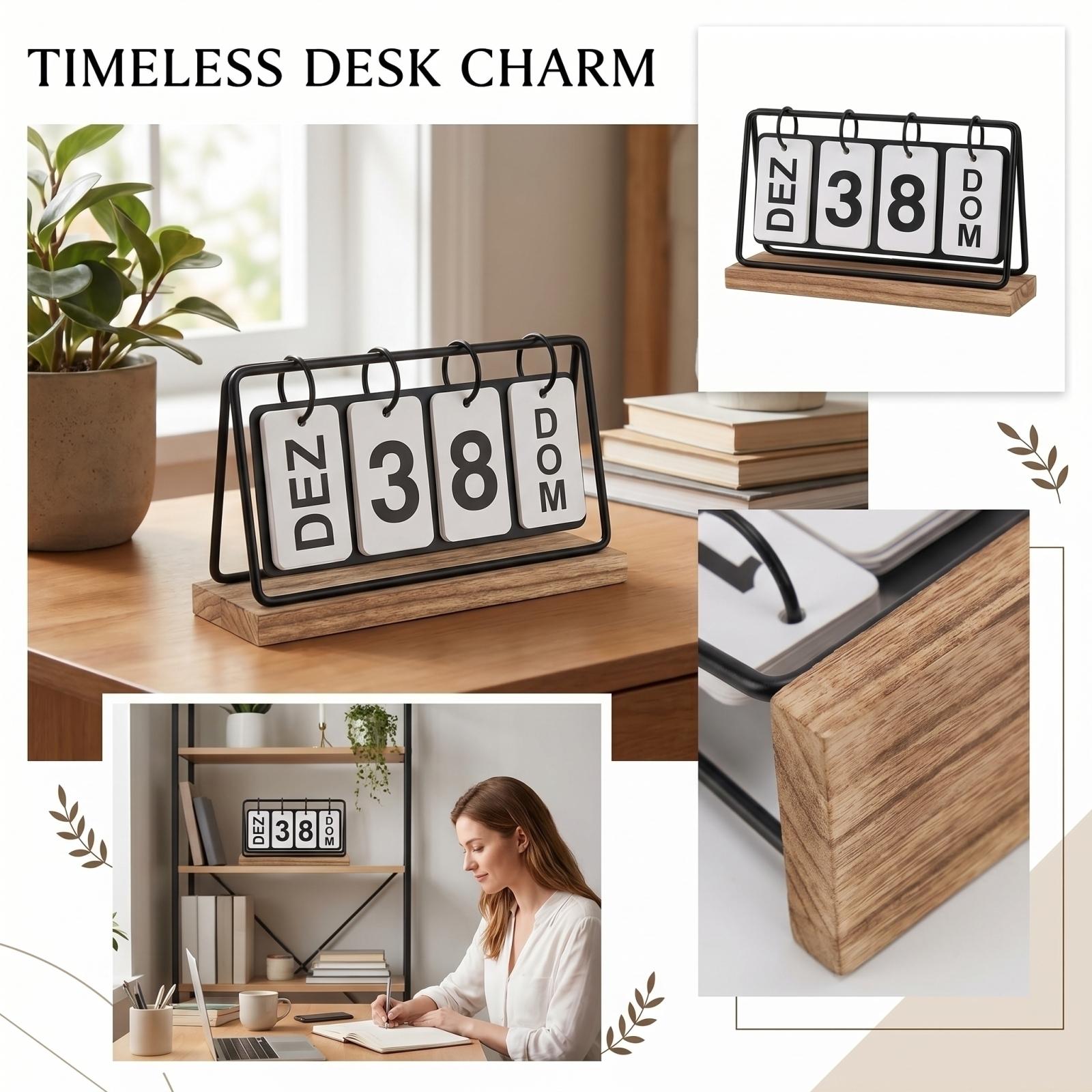 Creative Desktop Calendar Decorative Table Ornament with Hanging Number and Letter Cards on Wooden Base for Home Office Desk Display one size чёрный
Creative Desktop Calendar Decorative Table Ornament with Hanging Number and Letter Cards on Wooden Base for Home Office Desk Display one size чёрный