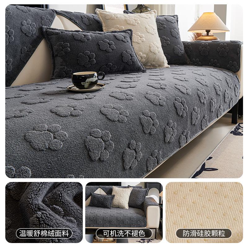 Autumn And Winter High-Grade Plush Sofa Cushion Three-Person Straight Row Light Luxury Thickened Warm Non-Slip Seat Cushion Cover 70*70cm
Autumn And Winter High-Grade Plush Sofa Cushion Three-Person Straight Row Light Luxury Thickened Warm Non-Slip Seat Cushion Cover 70*70cm