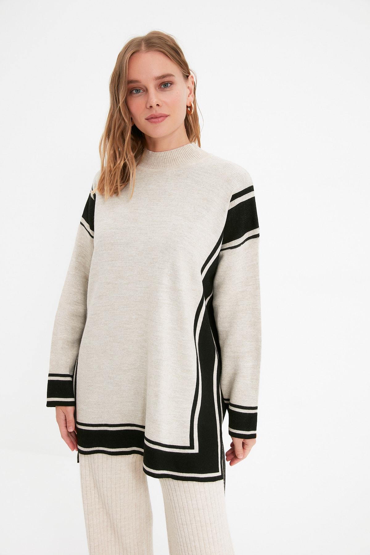Women s Fashion New Hijab Sweater Stone Striped High Collar Knitwear Sweater S-M чорний
Women s Fashion New Hijab Sweater Stone Striped High Collar Knitwear Sweater S-M чорний