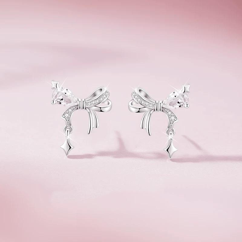 Starlight Bow Stud Earrings Women s Fresh and Sweet Versatile Earrings Inlaid with Love Zircon Ear Jewelry
Starlight Bow Stud Earrings Women s Fresh and Sweet Versatile Earrings Inlaid with Love Zircon Ear Jewelry