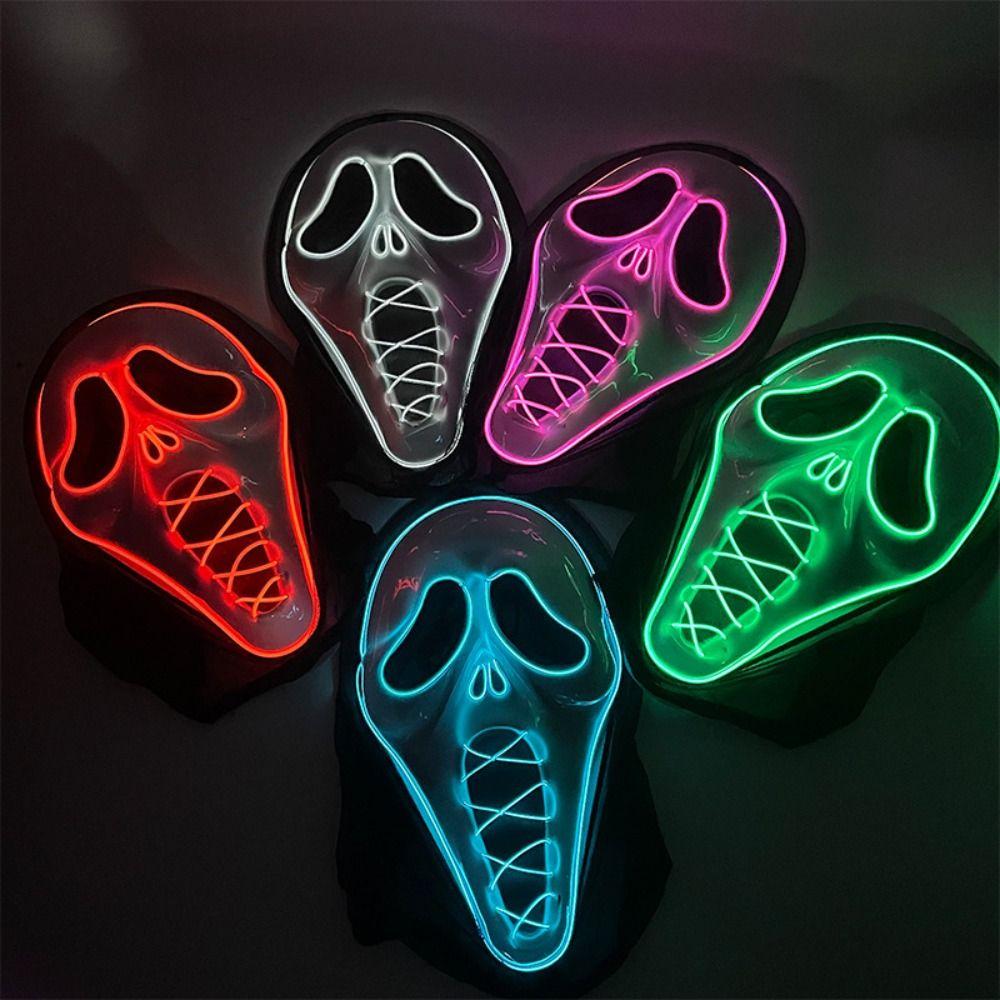 Spooky Screaming Ghost Face Mask Light Scary Latex Headgear Halloween Ghost Face Headgear Carnival
Spooky Screaming Ghost Face Mask Light Scary Latex Headgear Halloween Ghost Face Headgear Carnival
