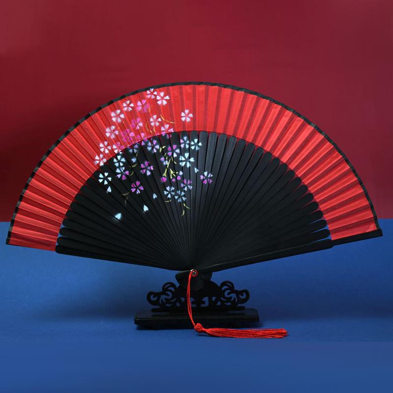 Red Silk Fan Chinese Japanese Style Folding Fan Wedding Home Decoration Vintage Crafts Party Dance Elegant Flower Hand Held Fan 8.27in
Red Silk Fan Chinese Japanese Style Folding Fan Wedding Home Decoration Vintage Crafts Party Dance Elegant Flower Hand Held Fan 8.27in