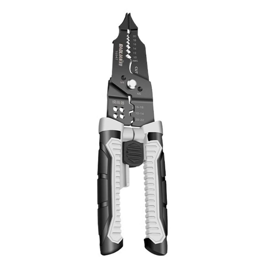 Новые плоскогубцы для зачистки проводов из высокоуглеродистой стали 28 в 1 Многофункциональный инструмент для зачистки проводов Ручной инструмент Нескользящие клещи Электрик
Новые плоскогубцы для зачистки проводов из высокоуглеродистой стали 28 в 1 Многофункциональный инструмент для зачистки проводов Ручной инструмент Нескользящие клещи Электрик