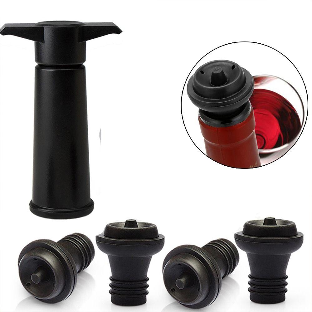 Household Silicone Reusable TPE Red Wine Openers Vacuum Pump Wine Bottle Stoppers Wine Preserver
Household Silicone Reusable TPE Red Wine Openers Vacuum Pump Wine Bottle Stoppers Wine Preserver