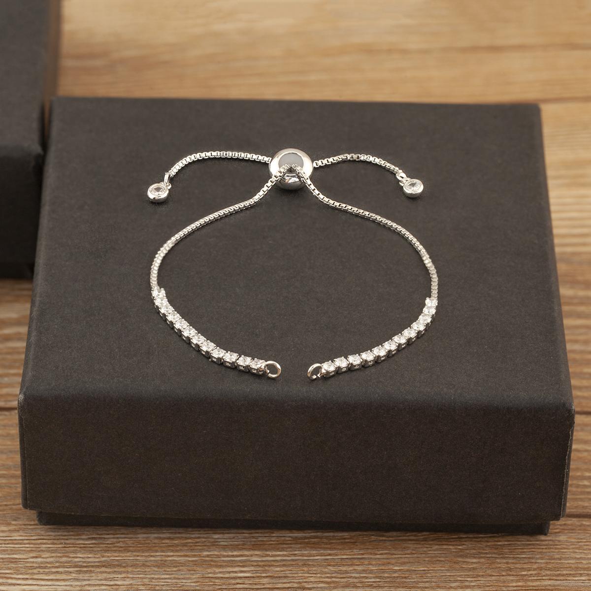 Nidin Hot White Zircon Parallel/Vertical Connect 3 PCS/Lot Bracelet For Women Adjustable Chain Jewelry Accessories Wholesale
Nidin Hot White Zircon Parallel/Vertical Connect 3 PCS/Lot Bracelet For Women Adjustable Chain Jewelry Accessories Wholesale