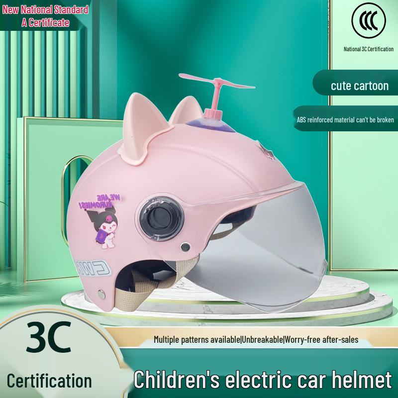 Небьющийся детский шлем с сертификацией 3C для возраста 5-15 лет | Защита от солнца для лета | Использование на электромобиле для родителей и детей