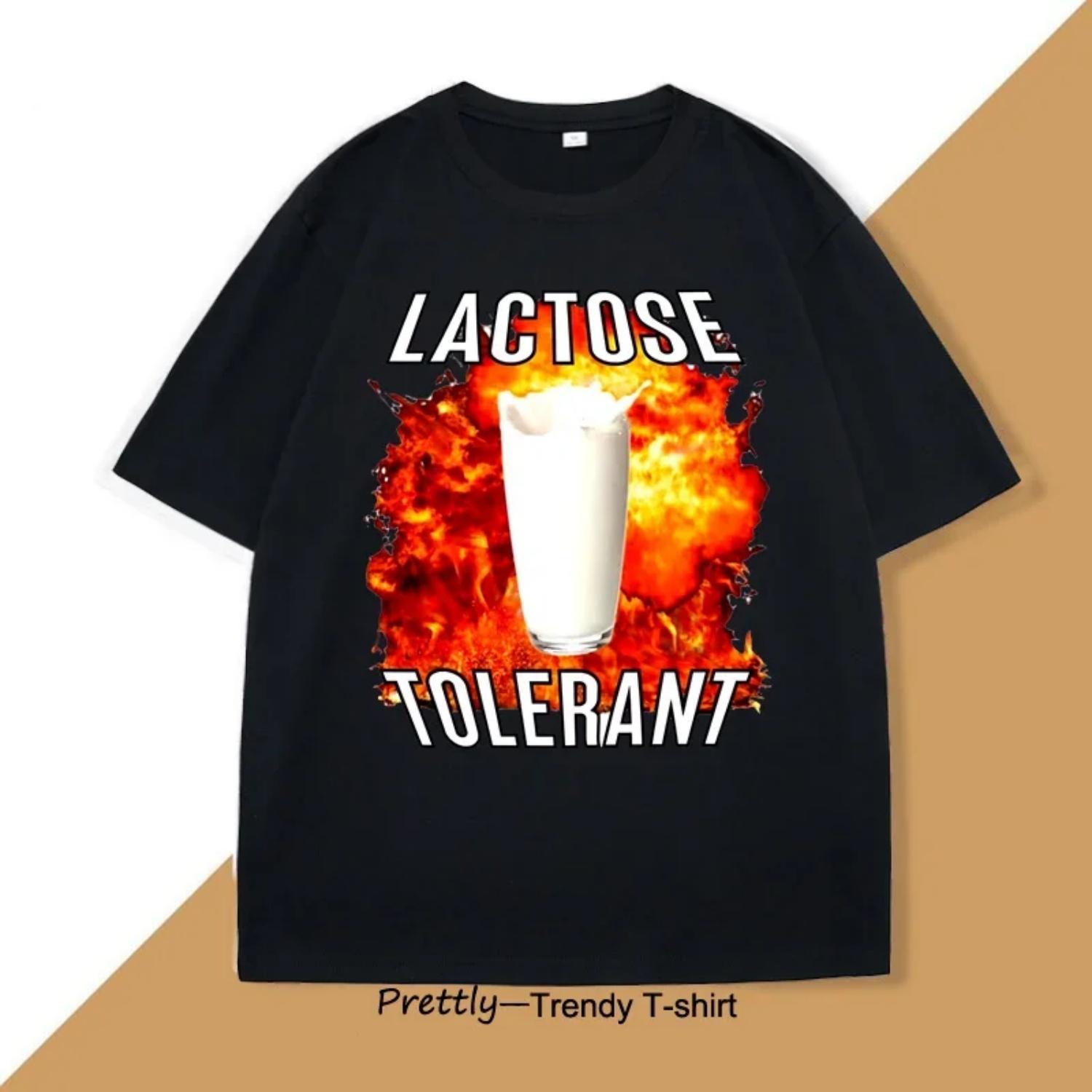 Lactose Tolerant Funny Meme T-Shirt Women Casual Printing Loose Short-sleeved Women s T-shirts Clothes Tops XXXXXL чорний
Lactose Tolerant Funny Meme T-Shirt Women Casual Printing Loose Short-sleeved Women s T-shirts Clothes Tops XXXXXL чорний