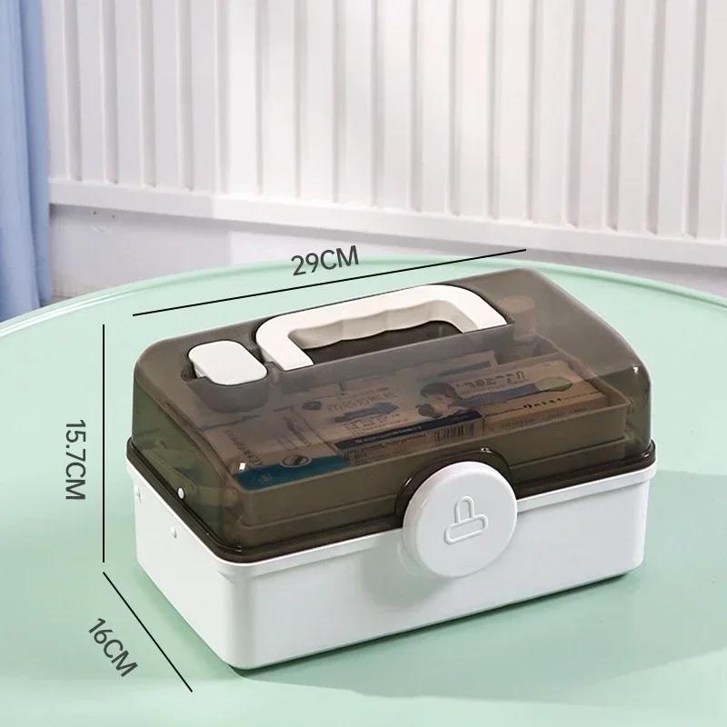 Multi-Layer Classified Organizer Large Capacity Home Medicine Box Practical First Aid Kit For Family Drug Storage Organization
Multi-Layer Classified Organizer Large Capacity Home Medicine Box Practical First Aid Kit For Family Drug Storage Organization