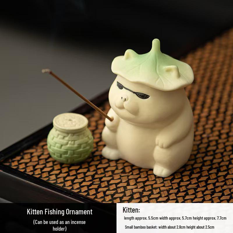 Дзен Котенок Подставка для благовоний - Милое настольное украшение и подставка для палочек
Дзен Котенок Подставка для благовоний - Милое настольное украшение и подставка для палочек