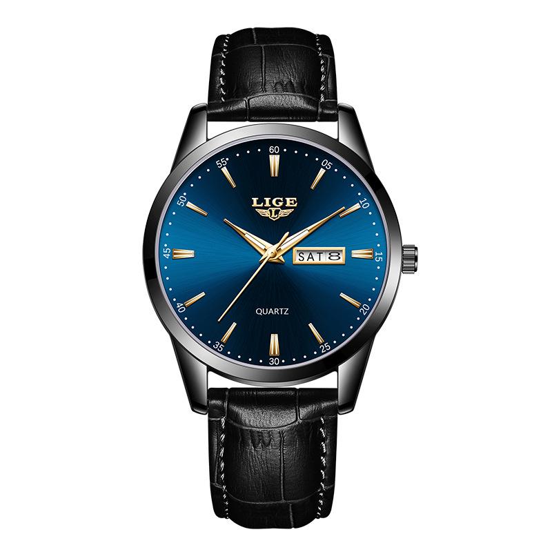 LIGE Men s Universal Quartz Waterproof Watch with Double-Date Dial
LIGE Men s Universal Quartz Waterproof Watch with Double-Date Dial
